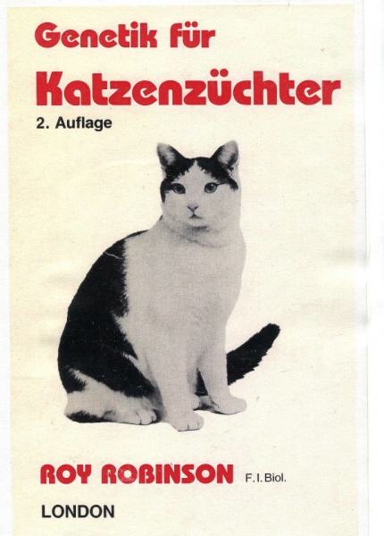 Genetik für Katzenzüchter, Roy Robinson, 1985